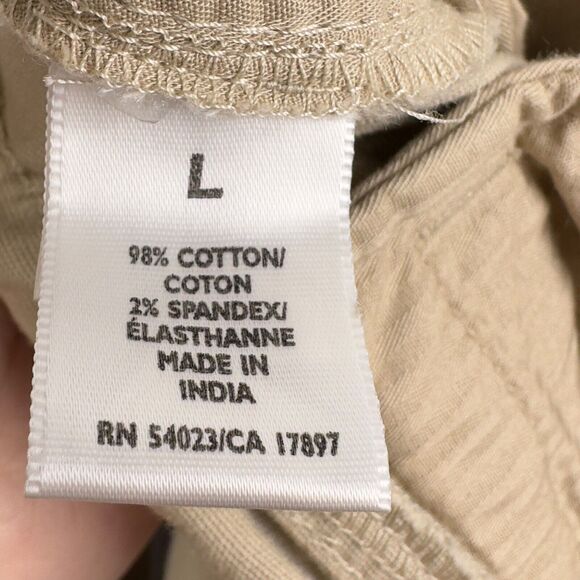 Old Navy Maternity Low Rise Stretch Cropped Ankle‎ Cream Pull-on Pockets Pants - Picture 8 of 9